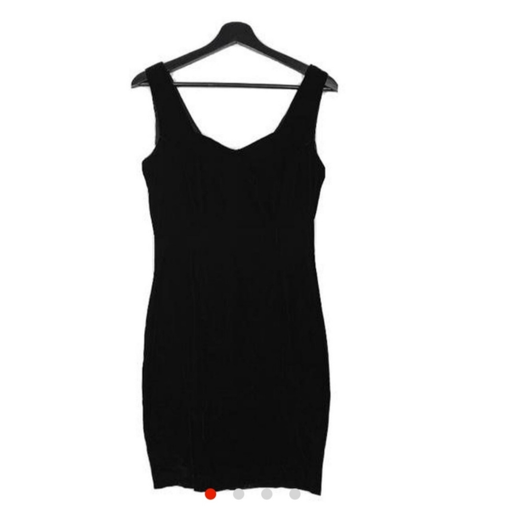 🖤SOLD🖤 Vintage sexy goth velvet 90s bustier mini dress le chateau y2k - Picture 6 of 15